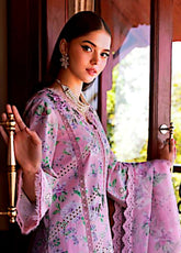 Crimson Bloom By Saira Shakira Embroidered Lawn 3 Piece Unstitched Suit CSS25BUL D-5A CELESTIAL BREEZE